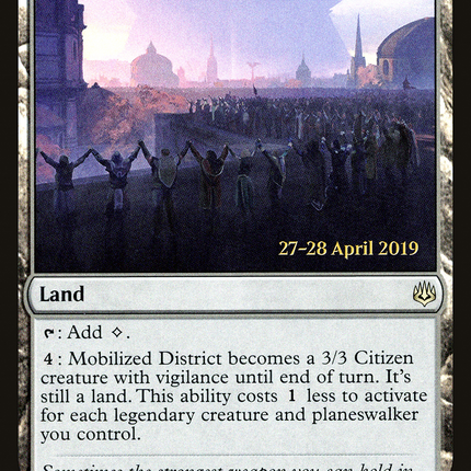 Mobilized District [War of the Spark Promos] Prerelease Foil