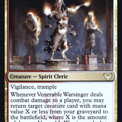 Venerable Warsinger [Strixhaven: School of Mages Promos] Prerelease Foil