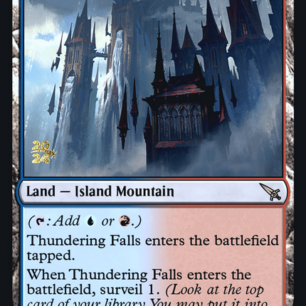 Thundering Falls [Murders at Karlov Manor Promos] Prerelease Foil