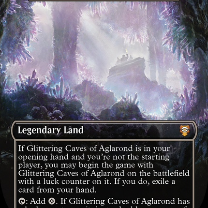 Gemstone Caverns (Borderless) [Tales of Middle-earth Commander] Surge Foil