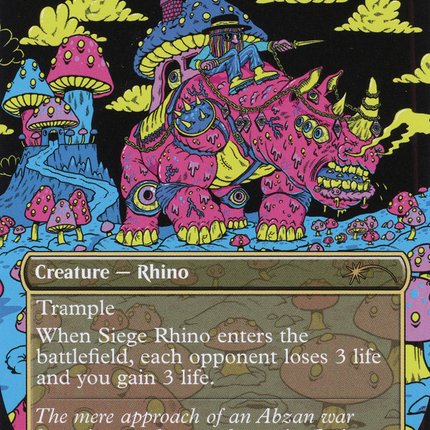 Siege Rhino (Borderless) [Secret Lair 30th Anniversary Countdown Kit]