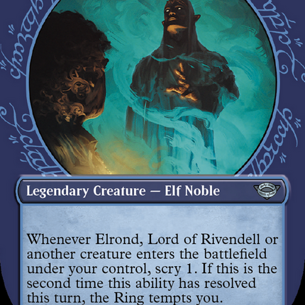 Elrond, Lord of Rivendell (Showcase) (Borderless) [The Lord of the Rings: Tales of Middle-earth]