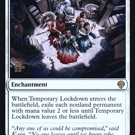 Temporary Lockdown [Dominaria United Promos] Prerelease Foil