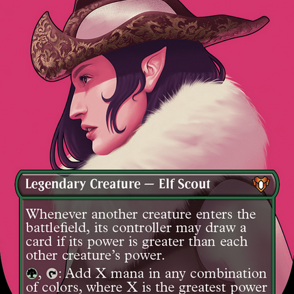 Selvala, Heart of the Wilds (Borderless) [Commander Masters]