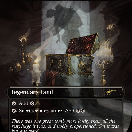 Phyrexian Tower - Dracula's Tomb  (Borderless) [Secret Lair Drop]