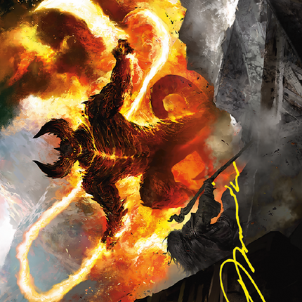 The Balrog, Flame of Udûn // The Balrog, Flame of Udûn (Borderless) [Tales of Middle-earth Art Series]