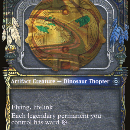 Gold-Forged Thopteryx (Showcase) [March of the Machine: The Aftermath] Halo Foil