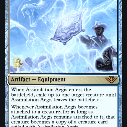Assimilation Aegis [Outlaws of Thunder Junction Promos] Prerelease Foil