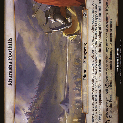 Kharasha Foothills [Planechase 2012 Planes] Foil