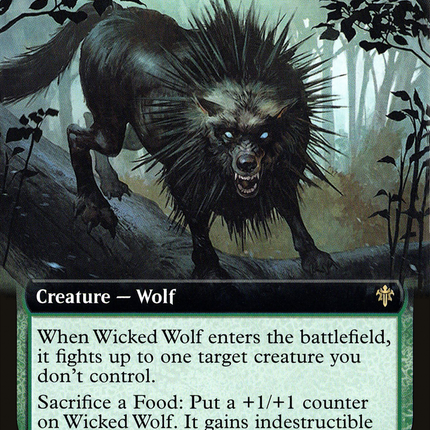 Wicked Wolf (Extended Art) [Throne of Eldraine]