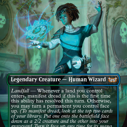 Zimone, Mystery Unraveler (borderless) [Duskmourn: House of Horror Commander] Foil