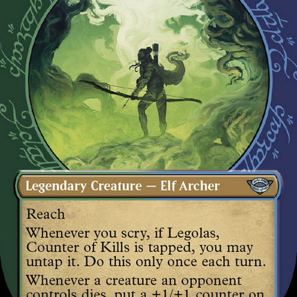 Legolas, Counter of Kills (Showcase) (Borderless) [The Lord of the Rings: Tales of Middle-earth]