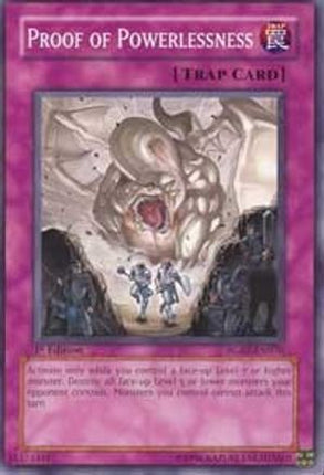 Proof of Powerlessness (Common / Short Print) [RGBT-EN076] Raging Battle 1st Edition