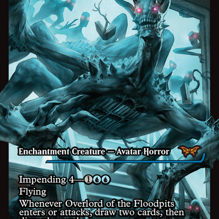 Overlord of the Floodpits (Showcase) [Duskmourn: House of Horror] Foil