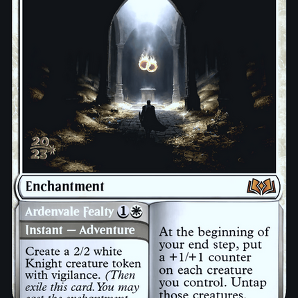 Virtue of Loyalty // Ardenvale Fealty [Wilds of Eldraine Promos] Prerelease Foil