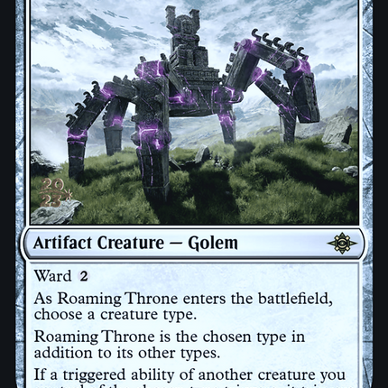Roaming Throne [The Lost Caverns of Ixalan Promos] Prerelease Foil