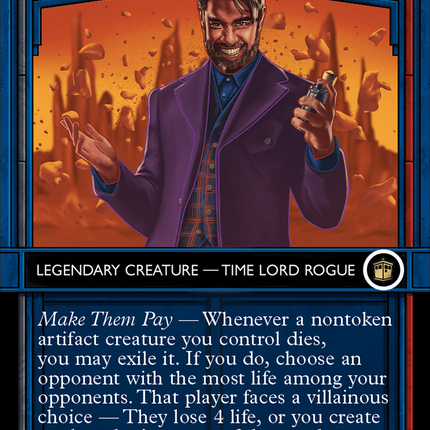 The Master, Gallifrey's End (Showcase) (Borderless) [Doctor Who] Surge Foil