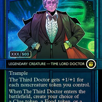 The Third Doctor (Showcase) (Borderless) [Doctor Who] Serialized Foil