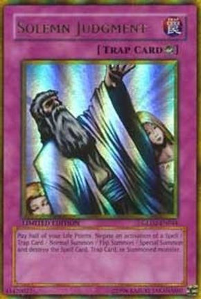 Solemn Judgment (Ultra Rare) [GLD2-EN044] Gold Series 2009 Limited