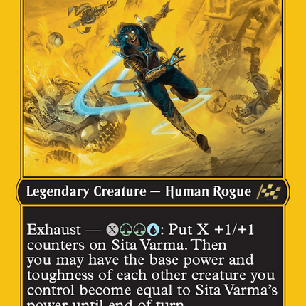 Sita Varma, Masked Racer (First-Place Foil) [Aetherdrift] Foil