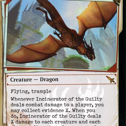 Incinerator of the Guilty (Showcase) [Murders at Karlov Manor] Invisible Ink Foil