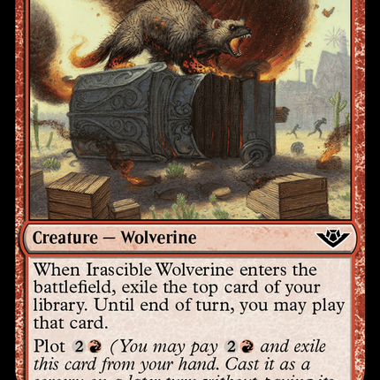 Irascible Wolverine [Outlaws of Thunder Junction]
