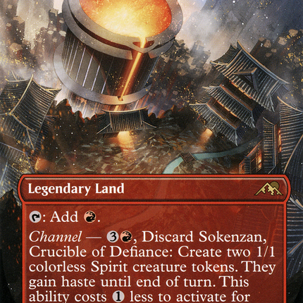 Sokenzan, Crucible of Defiance (Borderless) [Kamigawa: Neon Dynasty]