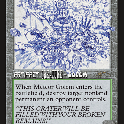 Meteor Golem (Retro) [Secret Lair Drop] Foil