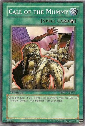 Call of the Mummy (Common / Short Print) [SDZW-EN024] Structure Deck: Zombie World 1st Edition