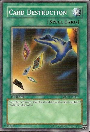 Card Destruction (Common / Short Print) [SDZW-EN031] Structure Deck: Zombie World 1st Edition