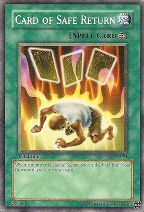 Card of Safe Return (Common / Short Print) [SDZW-EN021] Structure Deck: Zombie World 1st Edition