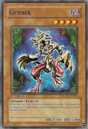 Gernia (Common / Short Print) [SDZW-EN004] Structure Deck: Zombie World 1st Edition