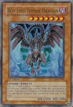 Red-Eyes Zombie Dragon (Ultra Rare) [SDZW-EN001] Structure Deck: Zombie World 1st Edition