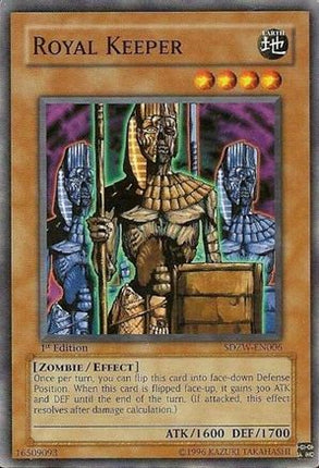 Royal Keeper (Common / Short Print) [SDZW-EN006] Structure Deck: Zombie World 1st Edition