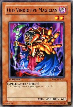 Old Vindictive Magician (Common / Short Print) [SDSC-EN009] Structure Deck: Spellcaster's Command Unlimited