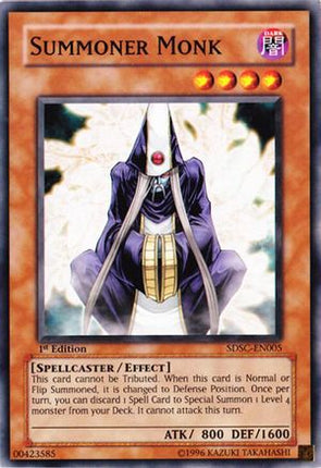 Summoner Monk (Common / Short Print) [SDSC-EN005] Structure Deck: Spellcaster's Command 1st Edition
