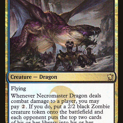 Necromaster Dragon [Dragons of Tarkir Promos] Foil
