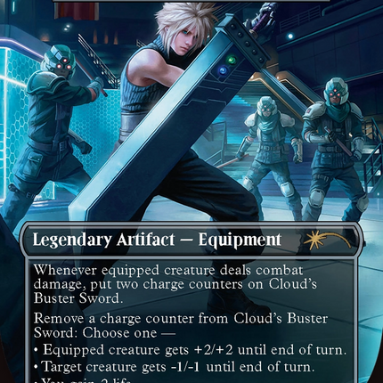 Umezawa's Jitte - Cloud's Buster Sword  (Borderless) [Secret Lair Drop]