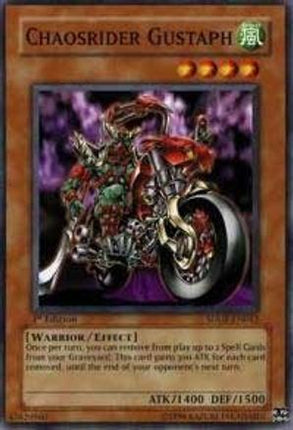 Chaosrider Gustaph (Common / Short Print) [SDDE-EN012] Structure Deck: The Dark Emperor 1st Edition