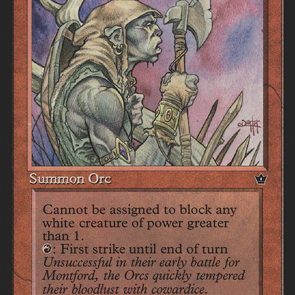 Orcish Veteran (Hoover) [Fallen Empires]