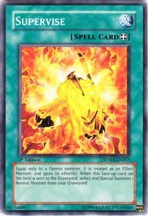 Supervise (Common / Short Print) [SDWS-EN017] Structure Deck: Warriors' Strike 1st Edition