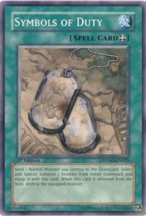 Symbols of Duty (Common / Short Print) [SDWS-EN029] Structure Deck: Warriors' Strike 1st Edition