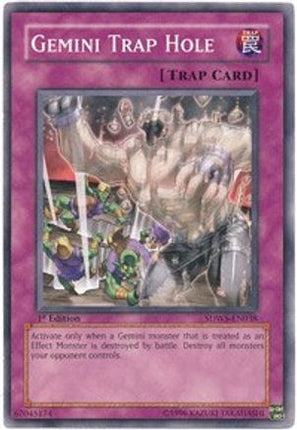 Gemini Trap Hole (Common / Short Print) [SDWS-EN038] Structure Deck: Warriors' Strike 1st Edition