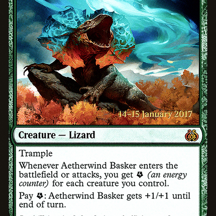 Aetherwind Basker [Aether Revolt Promos] Prerelease Foil