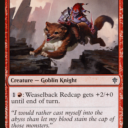 Weaselback Redcap [Throne of Eldraine]