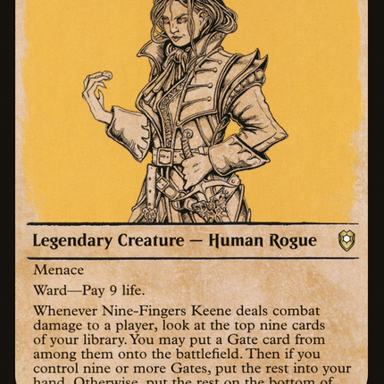Nine-Fingers Keene (Showcase) [Commander Legends: Battle for Baldur's Gate]