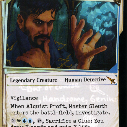 Alquist Proft, Master Sleuth (Showcase) [Murders at Karlov Manor] Invisible Ink Foil