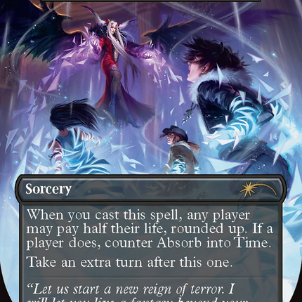 Temporal Extortion - Absorb into Time  (Borderless) [Secret Lair Drop]