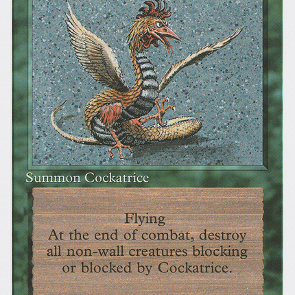 Cockatrice [Fourth Edition]