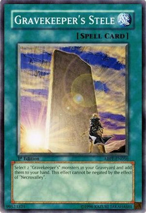 Gravekeeper's Stele (Common / Short Print) [ABPF-EN056] Absolute Powerforce Unlimited